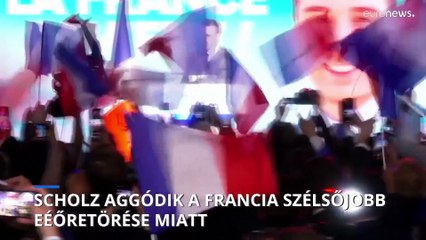 Aggódik Olaf Scholz a francia szélsőjobb előretörése miatt