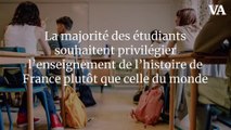 La majorité des étudiants souhaitent privilégier l’enseignement de l’histoire de France plutôt que celle du monde