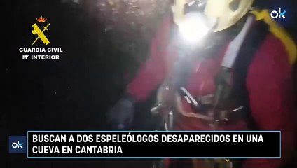 Buscan a dos espeleólogos desaparecidos en una cueva en Cantabria