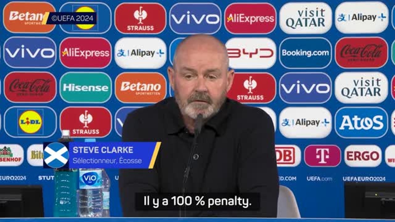 Écosse - Clarke et McLean pensent qu’il y avait penalty pour eux “à 100%”