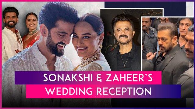 Sonakshi Sinha Weds Zaheer Iqbal: Salman Khan, Rekha & Others Grace Star-Studded Wedding Reception!
