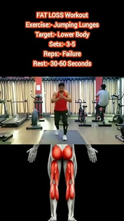 ❌ JUMPING LUNGES ✔️  How to get a Flat Stomach Home?  #heermlgangaputra #naturalbodybuilding #fatloss #bellyfat #weightloss #fitness #slim #workoutathome