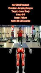 ❌ JUMPING LUNGES ✔️  How to get a Flat Stomach Home?  #heermlgangaputra #naturalbodybuilding #fatloss #bellyfat #weightloss #fitness #slim #workoutathome