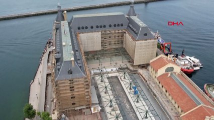Haydarpaşa Garı'n son hali havadan görüntülendi
