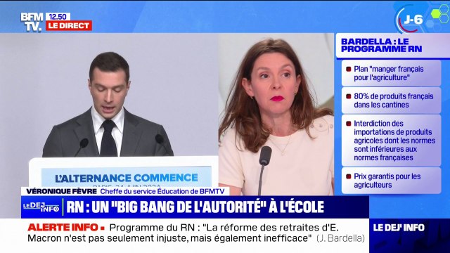 Interdiction des téléphones, vouvoiement... Les mesures proposées par Jordan Bardella pour l'école