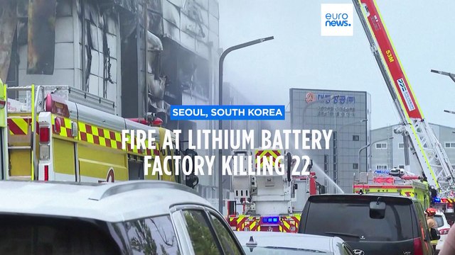 Deadly fire at South Korean lithium battery factory claims at least 16 lives