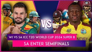 WI vs SA ICC T20 World Cup 2024 Super 8 Stat Highlights: South Africa Qualify For Semifinals