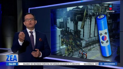 Incendio en fábrica de baterías de litio deja 20 muertos en Corea de Sur