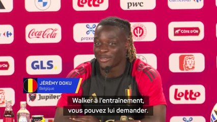 Belgique - Pour Doku, Mbappé, Walker, Frimpong et Nuno Mendes sont “peut-être” plus rapides que lui