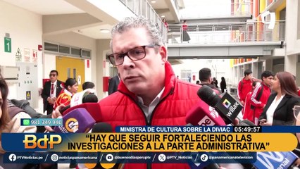 Ministra de Cultura sobre la Diviac: “Hay que seguir reforzando investigaciones administrativas”