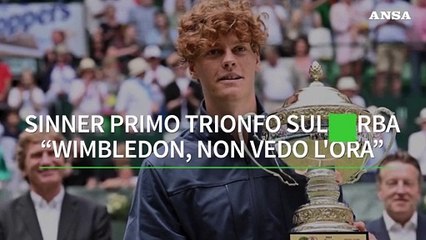 Sinner primo trionfo sull'erba: "Wimbledon, non vedo l'ora"