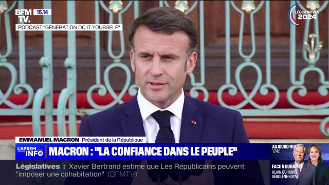 Emmanuel Macron: Ce sera la faute de personne au soir du 2e tour, ça sera la responsabilité des Français