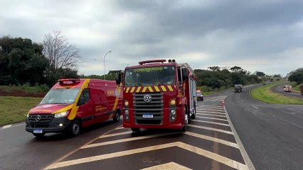 Motorista do HR-v envolvido em acidente na BR-467 é atendida pelo Siate