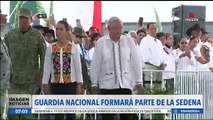 López Obrador aseguró que Sheinbaum logrará que la Guardia Nacional sea parte de la Sedena