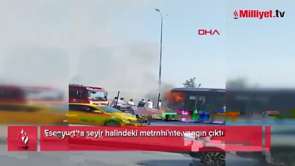 Metrobüste yangın paniği! Ekipleri sevk edildi
