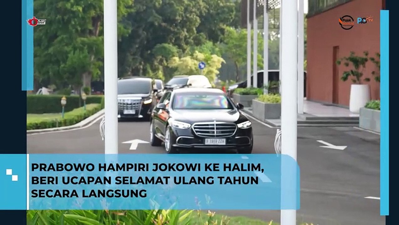 Momen Prabowo Hampiri Jokowi dan Beri Ucapan Ultah Secara Langsung di Bandara Halim
