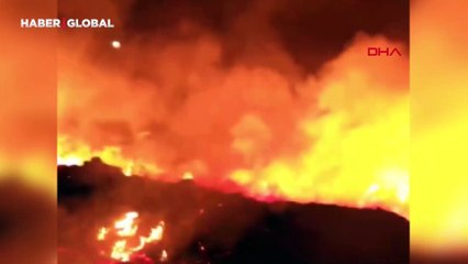 Yer Şırnak: Alev hortumu anbean kameraya böyle yansıdı