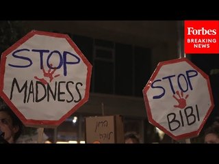 Israelis Protest Against Prime Minister Benjamin Netanyahu In Jerusalem And Tel Aviv