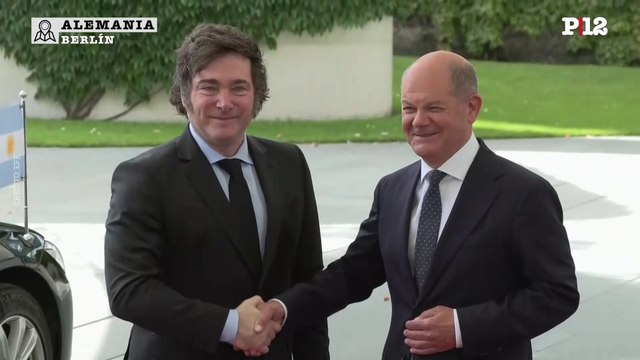 Milei se encuentra con Scholz en Berlín para una breve reunión de trabajo