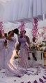 Bridesmaid's wig Comes off  While Walking on Stage