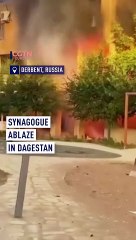Militants set synagogue on fire in Russia’s city of Derbent in Dagestan region