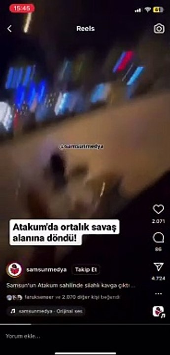 Atakum'daki Dehşet Anları Kemeraya Yansıdı