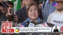 State of the Nation Part 1: De Lima, pinawalang sala sa natitirang drug case niya ; Atbp.
