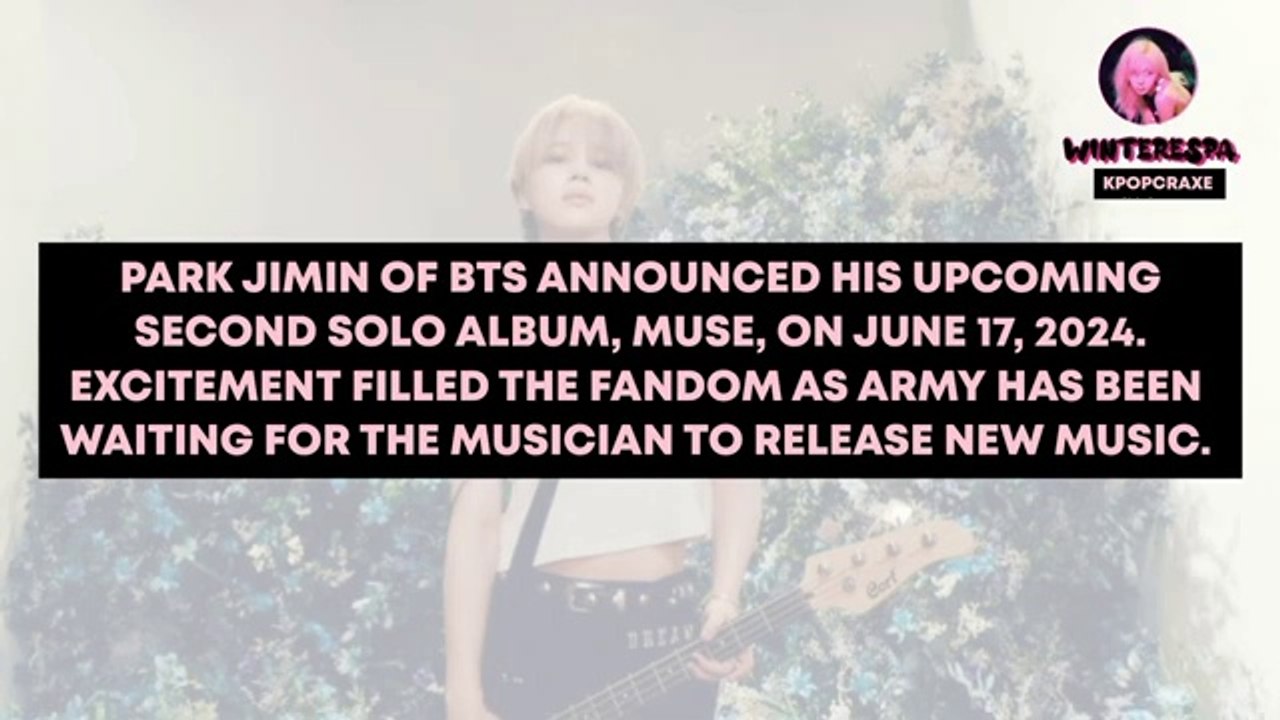 BTS JIMIN NEW ALBUM MUSE UPDATE!!!