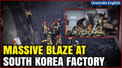 South Korea Factory Fire: 20 Dead Bodies Found At Burned Battery Plant In Seoul | Watch