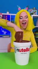 How to sneak a lipstick in Nutella bucket  #123gofood #hacks