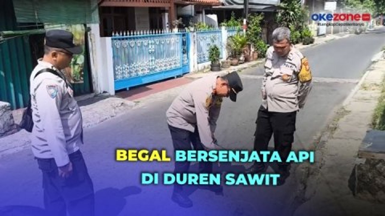 Begal Bersenpi dan Sajam Beraksi Siang Bolong di Duren Sawit, Korban Terkena Bacok