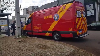 Motociclista fica ferida em acidente de trânsito na Rua General Osório