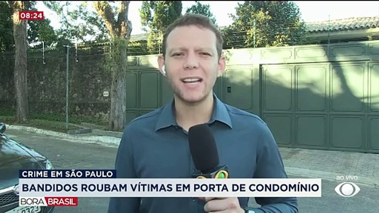 Bandidos roubam vítimas em porta de condomínio em SP