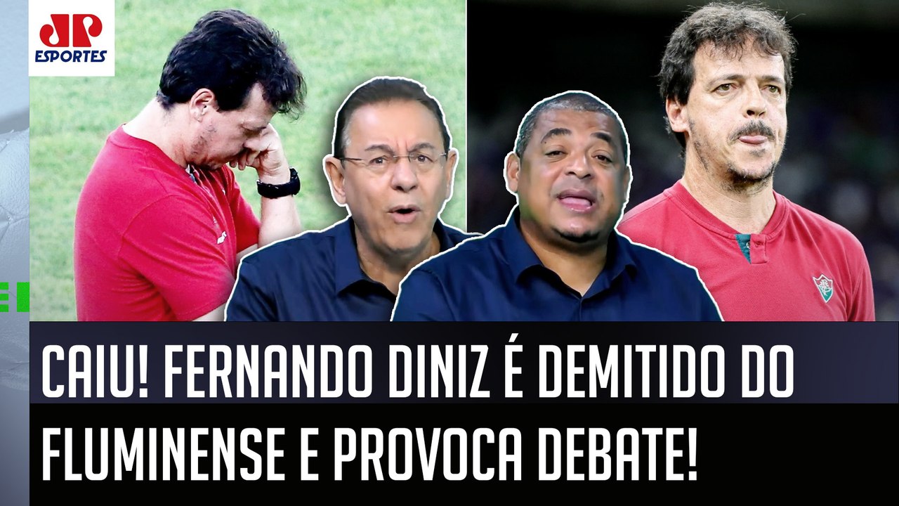 "O FERNANDO DINIZ foi DEMITIDO! E EU TE FALO: EU GARANTO que o Fluminense NÃO..." VEJA DEBATE!