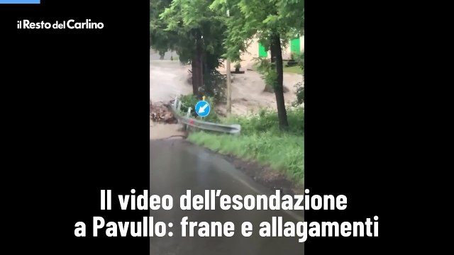 Il video dell'esondazione a Pavullo: frane e allagamenti