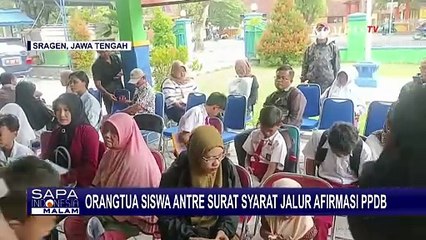 Kondisi Antrean Orangtua Siswa di Sragen Urus Surat Syarat Jalur Afirmasi PPDB