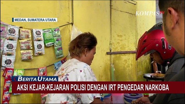 Video Amatir Aksi Kejar-kejaran Polisi dengan Ibu Rumah Tangga Pengedar Narkoba di Medan