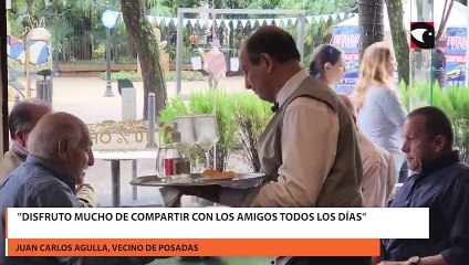 Disfruto mucho de compartir con los amigos todos los días