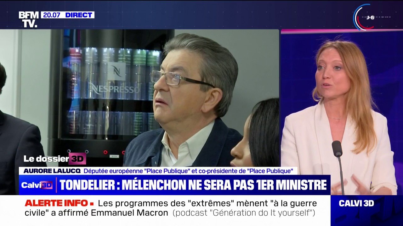 "Ça ne doit pas être Jean-Luc Mélenchon" à Matignon, estime Aurore Lalucq, députée européenne "Place Publique"