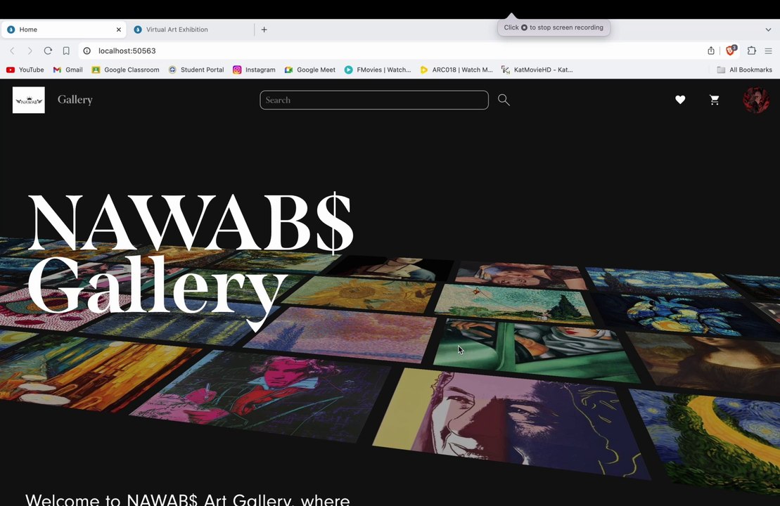 NAWAB$ : Virtual Art Gallery