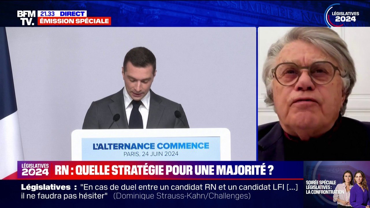 Gilbert Collard estime que Jordan Bardella et Marine Le Pen "ont tout à fait raison de se battre pour une majorité absolue"