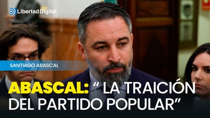 Abascal acusa a Feijóo de "estafar a sus electores" por "negociar mientras sacaban a la gente a la calle"