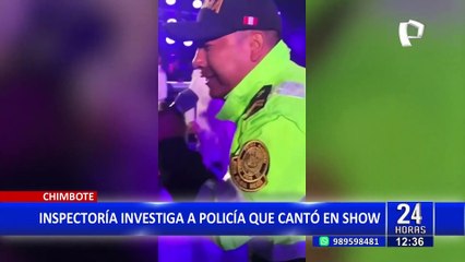 Chimbote: Inspectoría investiga a policía que cantó en concierto de cumbia