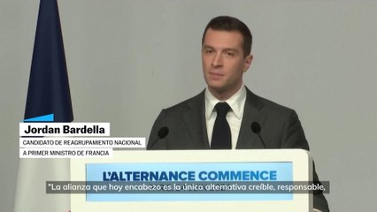 Jordan Bardella (RN) se considera “la única alternativa creíble” al macronismo en Francia
