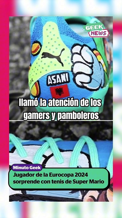 Así son los tenis de Super Mario que lucieron en el partido Albania-Croacia | Reporte Indigo