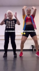 96 Year Old Woman Dances With Zumba Instructor
