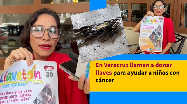En Veracruz llaman a donar llaves para ayudar a niños con cáncer