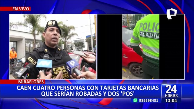 Miraflores: desarticulan presunta banda criminal especializada en robo de tarjetas bancarias