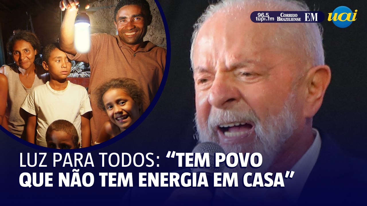 Lula debate sobre a importância do Programa Luz para Todos