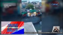 Floodgate, nasira dahil sa pagsadsad ng isang barge | Unang Balita